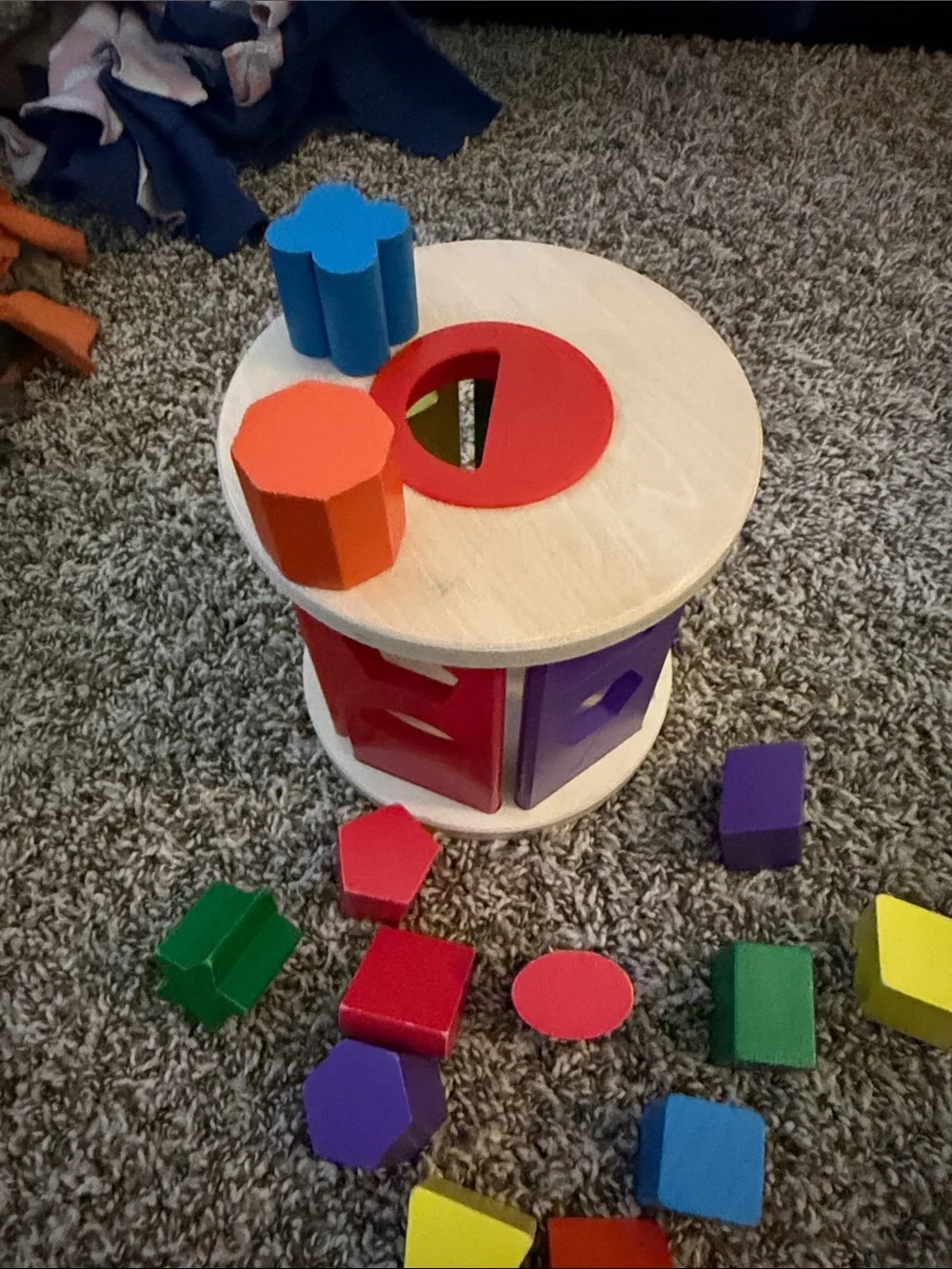 Wooden Shape Sorter Toy - Multicolor